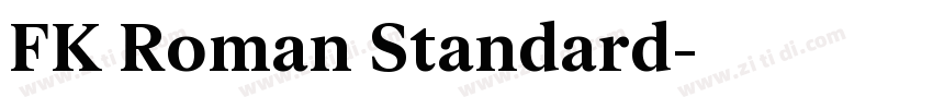 FK Roman Standard字体转换
